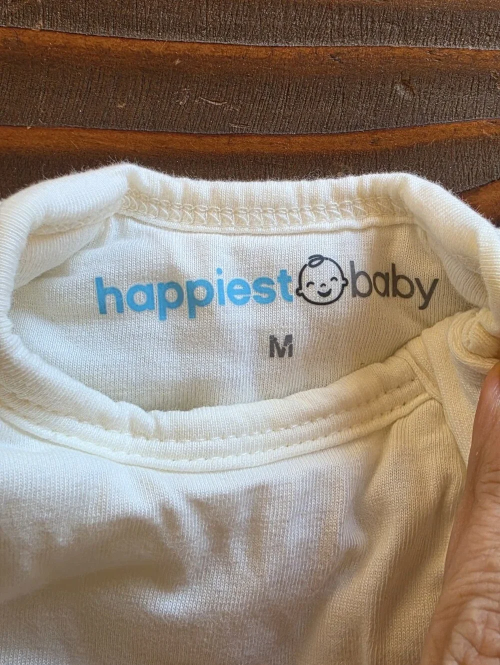Ivory new Happiest Baby Sleepea Swaddle Size M 2- 4  Months Organic Cotton